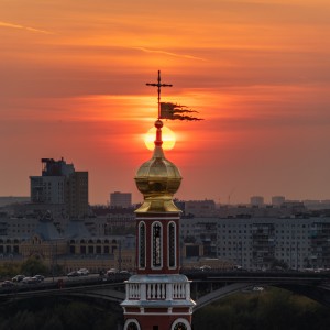 Sunset in Nizhniy Novgorod