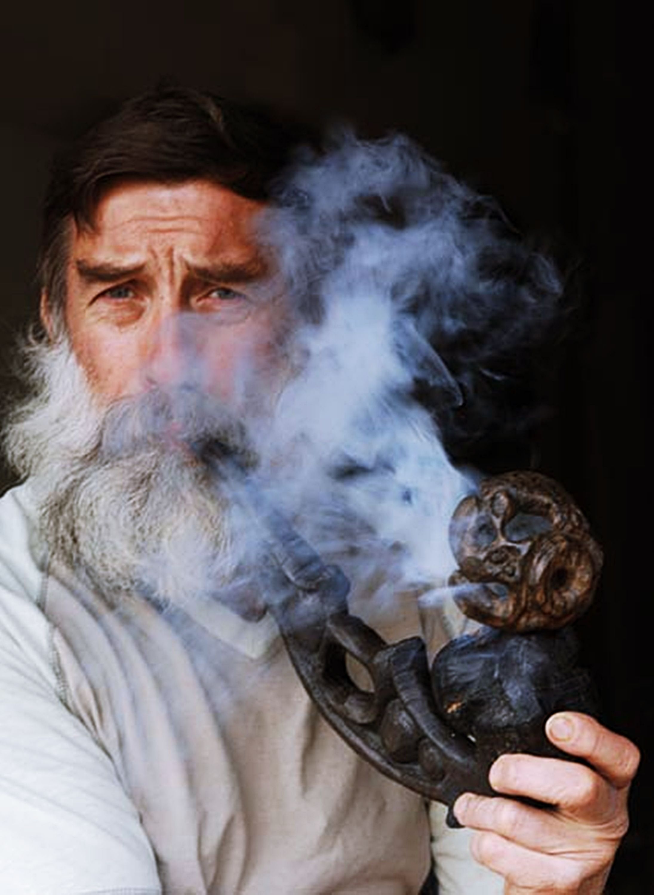 An old man with a pipe