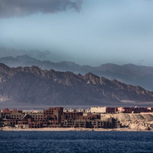 red sea, mountains and abandoned buildings meet in sharm el sheikh