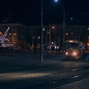 Вечерний трамвай