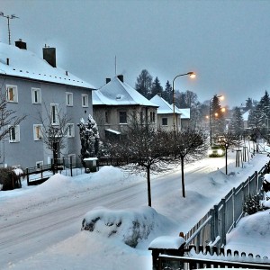 snowy street