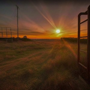 Sunset and sunrays